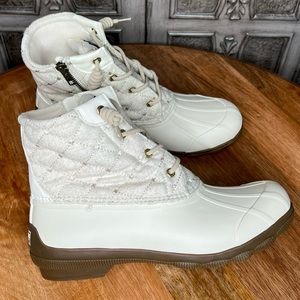 Quilted Wool Sperry Boots